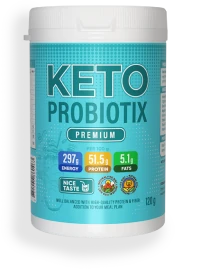 Keto Probiotix: integratore in polvere al cocco per la dieta chetogenica e la perdita di peso.